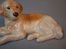 Figurin, keramik, JIE, Hund, "Golden Retriver", Maria Ericsson. 