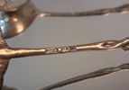 3 Skedar, "Rosen", silver, 48,3gram.