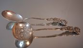 3 Skedar, "Rosen", silver, 48,3gram.