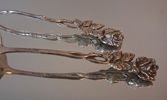 3 Skedar, "Rosen", silver, 48,3gram.