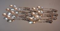 12 Moccaskedar, "Rosen", silver, 130gram.