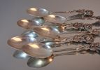 12 Moccaskedar, "Rosen", silver, 130gram.