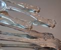 5 Matskedar. B. Erlandsson, silver, 340gram.