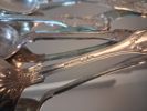 5 Matskedar. B. Erlandsson, silver, 340gram.