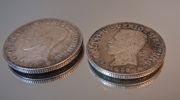 2 Stycken 2 kronor. silver, 1939 & 1940.