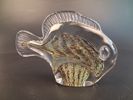 Glas skulptur, fisk, Reijmyre,