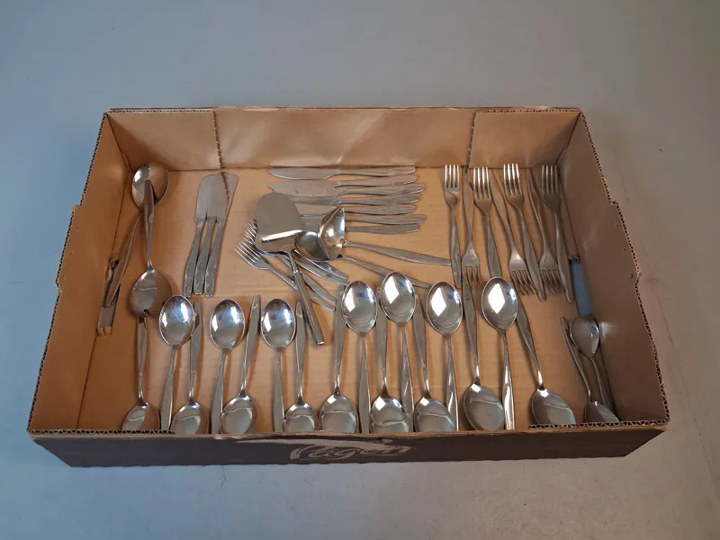 Bestick delar. Wallin Sweden. Stainless. 44 delar.