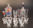 Diverse glas. Bl.a Karaff, snapps, glas m.m.