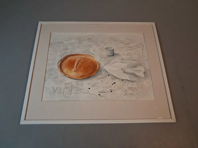 MAJ-BRITT BÄCKSTRÖM. Blandteknik. "Locket" MWB 1984, signerad.