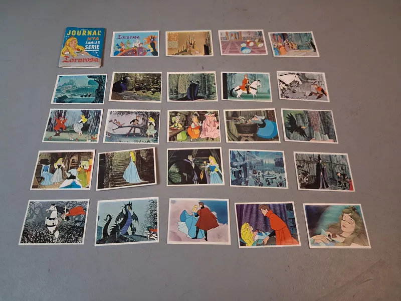 Hemmets journals nya samlar serie Törnrosa. 24 samlarbilder.