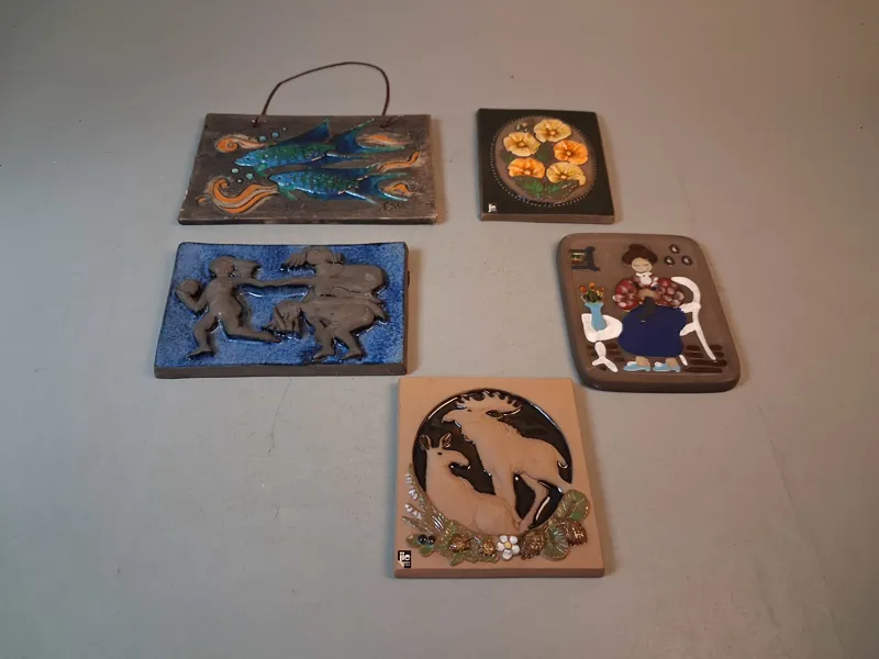 5 Keramiktavlor, JIE, Deco Hälsingborg & Tilgmans.