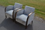 2 Fåtöljer. Art deco-stil, 1900-talets första hälft.