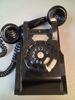 Äldre väggtelefon, Bakelit. Televerket staden Nynäshamn.