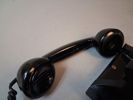 Äldre väggtelefon, Bakelit. Televerket staden Nynäshamn.