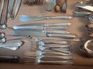 Diverse bestickdelar. Nysilver m.m.