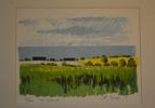 EKE BJERÉN. Litografi, "Mot Skälderviken", signerad, daterad -81 & numrerad 44/200.
