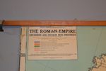 Äldre skolplansch. Romarrikets expansion & provinser, 1900-talet.