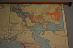 Äldre skolplansch. Romarrikets expansion & provinser, 1900-talet.