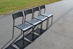 4 Stolar. IKEA, metall & plast.