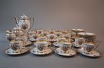 Kaffeservis, Tyskland/Tjeckoslovakien, 39 delar, B&N Dekoreret i Danmark.