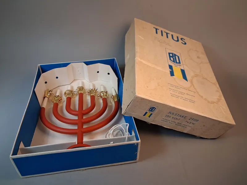 Julbelysning, Titus, 29119 1950/1960 tal, Original förpackning. Boström Original.