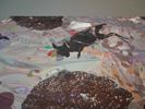 Textiltryck, otydlig signatur.