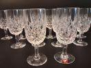 INGEBORG LUNDIN. 12 Likörglas, "Elisabeth" Orrefors.