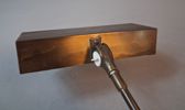 Pianolampa, Stilo Möbler, skillingaryd, 1960-tal, mässing & teak.