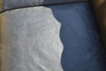 Chesterfield. 3 Sits-soffa, skinn.