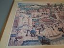 Alma Hansson, "Helsingborg in Muse", Grafiskt blad. Signerad.