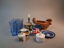 Diverse porslin, keramik & glas.