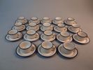 LISA LARSON, Kaffeservis, "Jang", stengods, Åhlens.