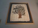 3 Tavlor. Papyrus, Egyptiska motiv.
