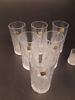 6 Grogglas & 5 snappsglas. Oberglas Austria.