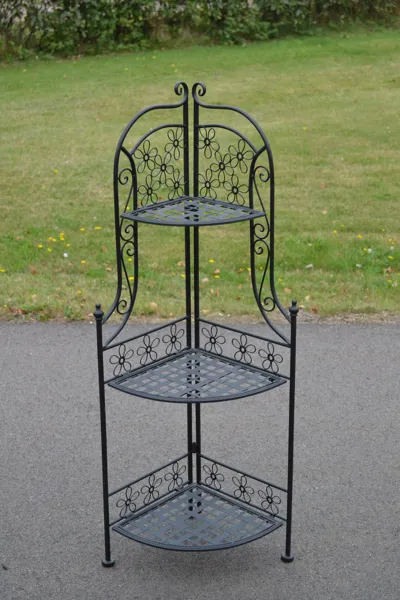 Växthylla. Hörnmodell, Metall.
