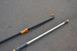 2 Grensaxar & grästrimmer, Fiskars & Greenworks Tools.