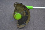 2 Grensaxar & grästrimmer, Fiskars & Greenworks Tools.
