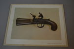 9 Tryck av antika pistoler.