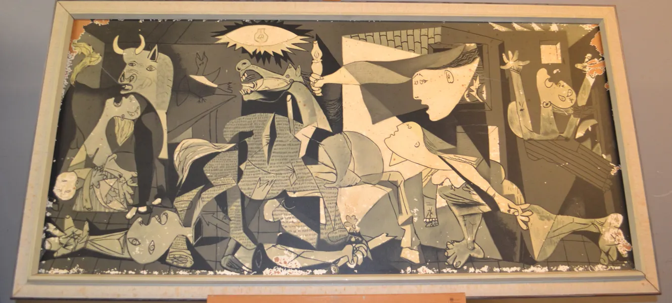 PAPLO PICASSO. Tryck efter "Guernica", 1957.