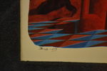 PETER DE MER. Litografi, "Cosmos", signerad & daterad -09.