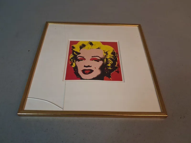ANDY WARHOL. Offsettryck, "Marilyn Monroe", signerad.