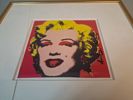 ANDY WARHOL. Offsettryck, "Marilyn Monroe", signerad.
