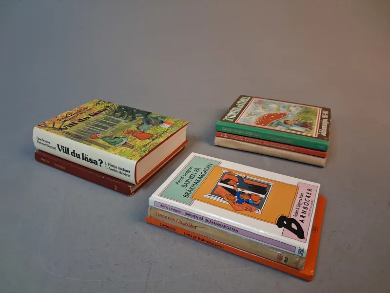 Barnböcker, Astrid Lindgren, Elsa Beskow & Bland Tomtar & troll.