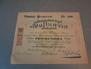 Aktiebrev Rederaktierbolaget Hallandia Halmstad, 1916.
