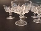 7 glas på fot. Dessertglas/Champagneglas.