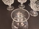 7 glas på fot. Dessertglas/Champagneglas.