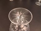 7 glas på fot. Dessertglas/Champagneglas.