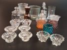 Diverse glasföremål. Bl.a Orrefors, Boda m.m.