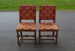 2 Stolar. Barockstil, 1900-talet.