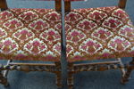 2 Stolar. Barockstil, 1900-talet.